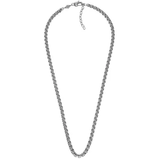 Fossil Herren-Halskette, All Stacked Up Edelstahl-Kette Halskette