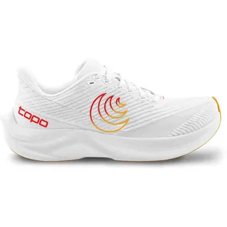 Topo Athletic Cyclone 3 Breite Laufschuhe - White / Sunset - EU 47