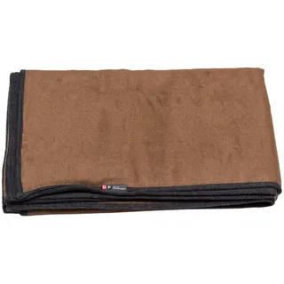 David Fussenegger Uni/Wende Kuscheldecke 135 x 200 cm Braun/Silber