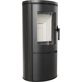 Stahl-Gusseisen Kaminofen KRATKI AB Ø 150 8 kW - Schwarz