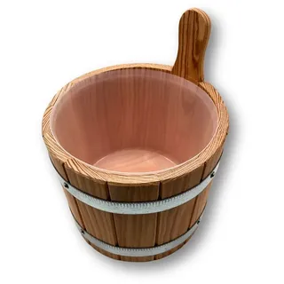 blumenberg gmbh Sauna-Aufgusskübel aus Espe naturbelassen 4 Liter