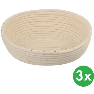 ORION GROUP - Gärkörbchen für brot - Gärkorb oval - Brotkorb - Brotform für Brotteig - Brotbackzubehör - Brotbackkorb - 1,5 kg - 28x22 cm