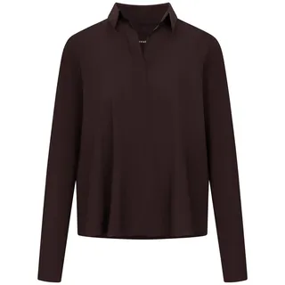 Shirt offenem Kragen Raffaello Rossi lila