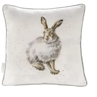 Wrendale Designs Kissen "Winter Hase", Baumwolle, 40cm x 40cm