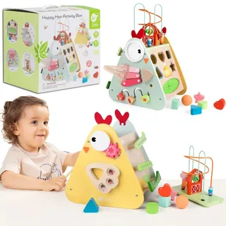 Classic World Montessori-Würfel 10-in-1 „Happy Farm“ XXL