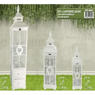 FGF IMPORT EXPORT L.Leg.W. Laterne 3 Stück 93007, Come DA Foto