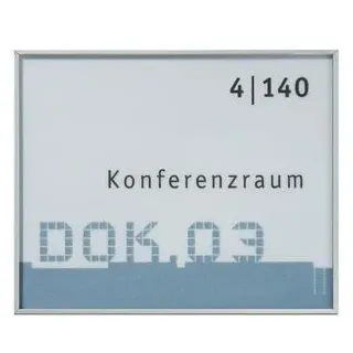 Signsystems® Türschild New Age Metall silber 15,0 x 11,0 cm, 1 St.