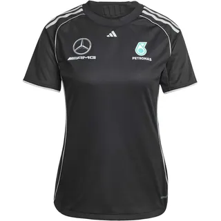 Adidas Damen Mercedes - AMG Petronas Formula ONE Team Mechanics Jersey Women, Black/Reflective Silver, XXL