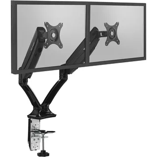 Vantage Monitorarm duo Gas 75x100 2x -9kg 27'' schwarz (Tisch, 27.01"), Monitor Halterung, Schwarz