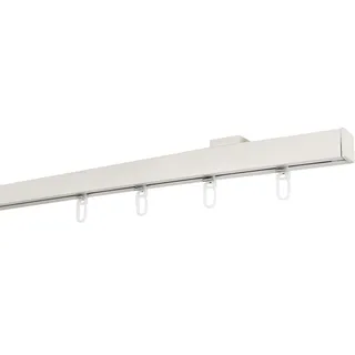 GARESA Vorhangstange Kappe 1-läufig Ø 20 mm 350 cm Weiß