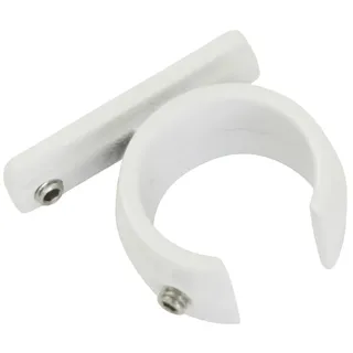 GARDINIA Vorhangstange Ring-Adapter 1-läufig Ø 20 mm 240 cm Weiß
