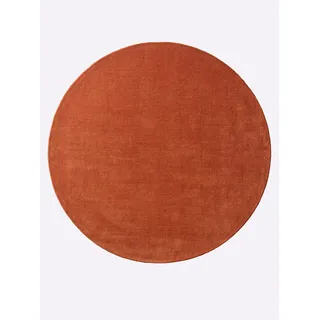Teppich HEINE HOME Gr. 1, orange (terracotta), B:60cm H:15mm L:90cm, Wolle, Teppiche, Teppich