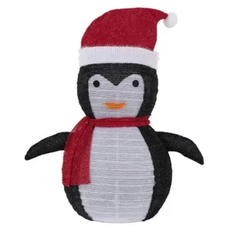 Well Home 3D-Pinguin mit warmweißen LED-Lichtern, 42 x 34 x 68 cm