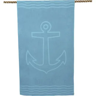 WeWo Fashion Anker Badetuch 100 x 180 cm blau