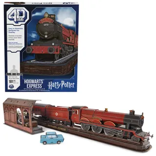 Spin Master 4D Build - Harry Potter, Hogwarts Express, 3D-Puzzle der magischen Eisenbahn aus hochwertigem Karton, 181 Teile, für Fans der magischen Abenteuerserie ab 12 Jahren