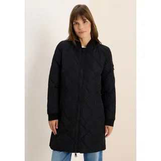 myhomfa CECIL Damen 1005376 Langer Stepp-Blouson, - Schwarz