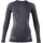 Langarm-baselayer Charcoal/Anthracite/Aqua M
