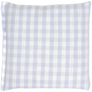 Traubenkernkissen 12x12cm - Bio-Stoff hellblau-weiß - Wärmekissen & Kältekissen - Körnerkissen