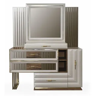 Schminktisch Frisiertisch Schminkkonsole Konsolentisch Beige Mädchen - Beige