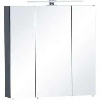 Schildmeyer Spiegelschrank »Kimi / Kent«, Breite 70 cm, 3-türig, LED-Beleuchtung, Schalter-/Steckdosenbox, blau