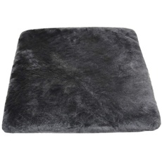 Reissner Lammfelle SIKI-VF Schaffell Sitzkissen Vollfell Qualität (Rollstuhlauflage Katzenbett) VF 40x40cm anthrazit grau