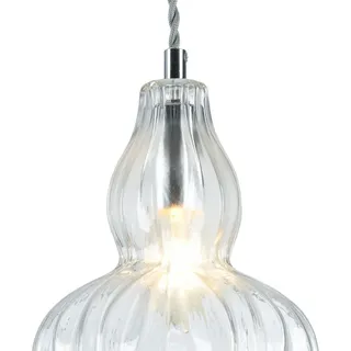 Maytoni EUSTOMA Hängelampe Glas/Metall 40W E14 dimmbar ohne Leuchtmittel - Silber