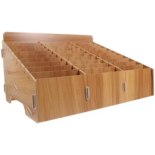 HAPINARY 1 StüCk Box Handy-Aufbewahrungsbox Holz Visitenkartenhalter Holzschloss Box Fernbedienungshalter Handy Aufbewahrungsbox Setzkasten Handygarage Ordnungsb