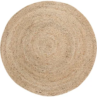 andas Teppich »Mataro«, rund, 4 mm Höhe, Wendeteppich, Flachgewebe, Obermaterial: 100% Jute andas natur Ø 120 cm   1 St.