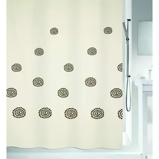 Spirella Duschvorhang Tribal 180 x 200 cm beige gestreift