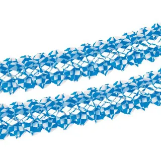 PAPSTAR 1 Karton = 10xGirlande, Papier Ø 16 cm · 4 m Bayrisch Blau schwer entflammbar 18697