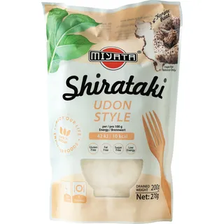 MIYATA Shirataki, Udon aus Konjakmehl 270 g Packung (200 g Abtropfgewicht), 270 g (1er Pack)