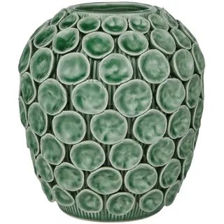 Butlers Vase Enchanted Forest Erdbeere , Türkis , Stein , 18 cm , Dekoration, Vasen, Keramikvasen