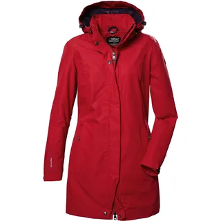 killtec Damen Funktionsjacke/Outdoorjacke mit abzippbarer Kapuze KOS 44 WMN PRK, rot, 40, 41284-000
