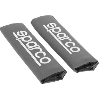 Sparco SPC1204GR Seat Belt Padding Protector Car Gray, 2 Units, Grigio