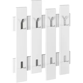 Decortie Wandgarderobe Wave 64 x 81 cm Weiß
