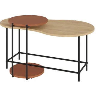 Livetastic Couchtisch Cuddle Braun Eiche 58 x 47 x 102 cm