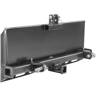 VEVOR 3-Punkt-Kompaktladerplatte, 3/8 Zoll Befestigungsplatte, Kompaktlader-Montageplatte aus Stahladapterlader, kompatibel mit Kompaktladern und Traktoren von Deere, Kubota, Bobcat, Mahindra