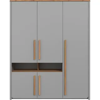 Forte Drehtürenschrank Surfino 158 x 194,2 x 58,7 cm Grau