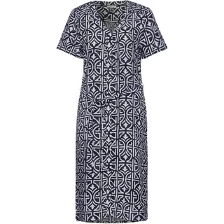 Street One Damen A143951 Print Kleid, deep Blue, 40