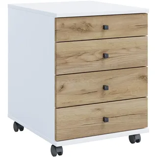 VCM Lona Rollcontainer 41,6 x 50,0 x 56,9 cm weiß