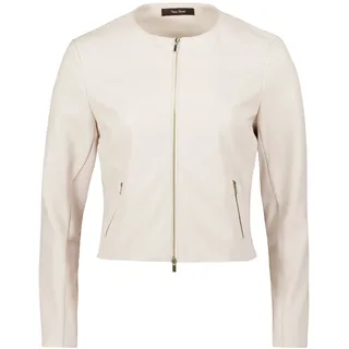 Blouson VERA MONT "Blazer-Jacke mit Reißverschluss", Damen, Gr. 42, grau (crystal gray), Obermaterial: 50% Polyurethan PU. 50% Polyester PES., Jacken Blouson