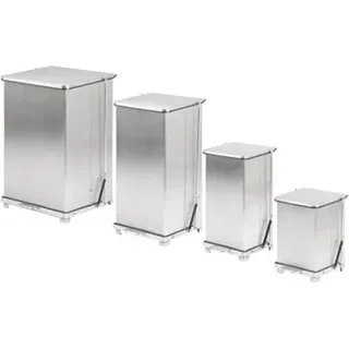 V-Part Industrieller Tritt-Mülleimer 45 l Silber