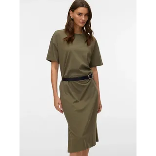 Vero Moda Shirtkleid "VMMOLLY SS OVERSIZE CALF DRESS NOOS" Baumwolle, regular fit, kalamata