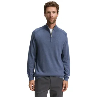 Tom Tailor Herren, Strickpullover Basic Knit Troyer mit Logo Stickerei, Gr. L