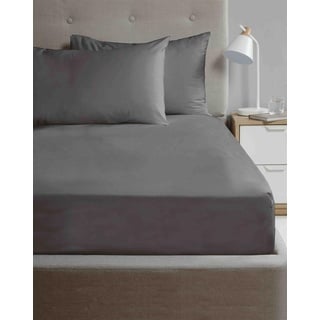 Rapport Home So Soft Premium Microfaser Spannbettlaken Einzelbett Anthrazit