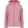 Woman Jacket Fix Hood fucsia-bianco 46