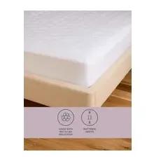 M&S Collection Simply Soft Mattress Protector - White, White - 5FT
