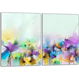 Glasherdplattenschutz 2x40x52 Blumen