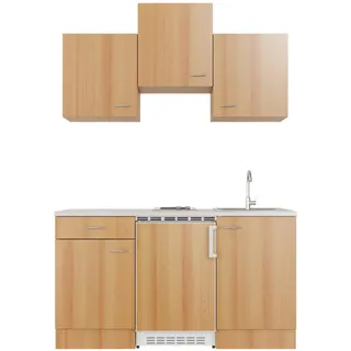 Modus Küchen Nano 150 cm Elektrokochfeld links braun