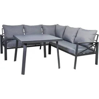 greemotion Lounge-Set Amsterdam aus Stahl für 5 Personen, 4-teilig